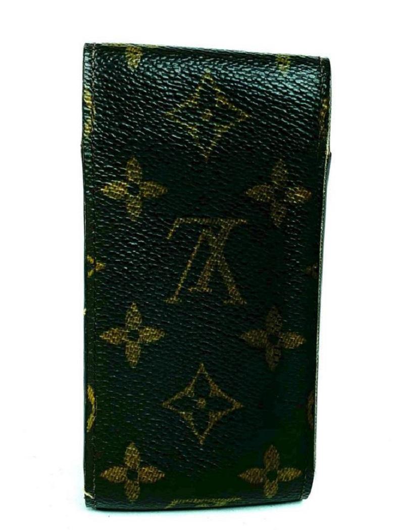 Louis Vuitton Brown Cigarette Case Monogram Etui Mobile 9lv610 Wallet For Sale 2