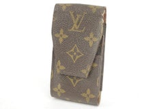 Louis Vuitton Brown Cigarette Case Monogram Etui Mobile Or Pouch 2lk1221 Wallet