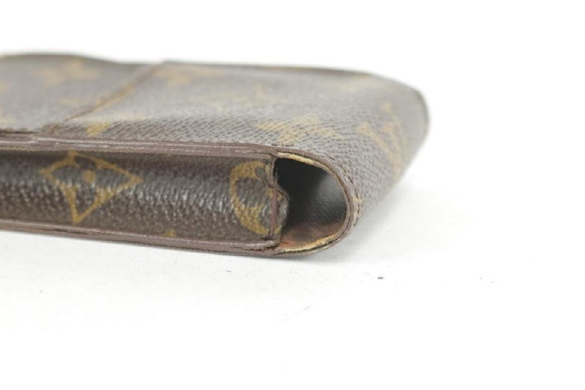 Louis Vuitton Brown Cigarette Case Monogram Etui Mobile Or Pouch 2lk1221 Wallet 1