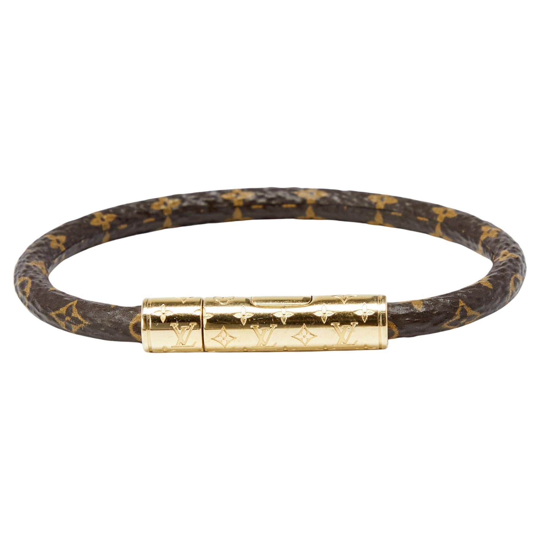 Louis Vuitton Brown Coated Canvas Confidential Bracelet