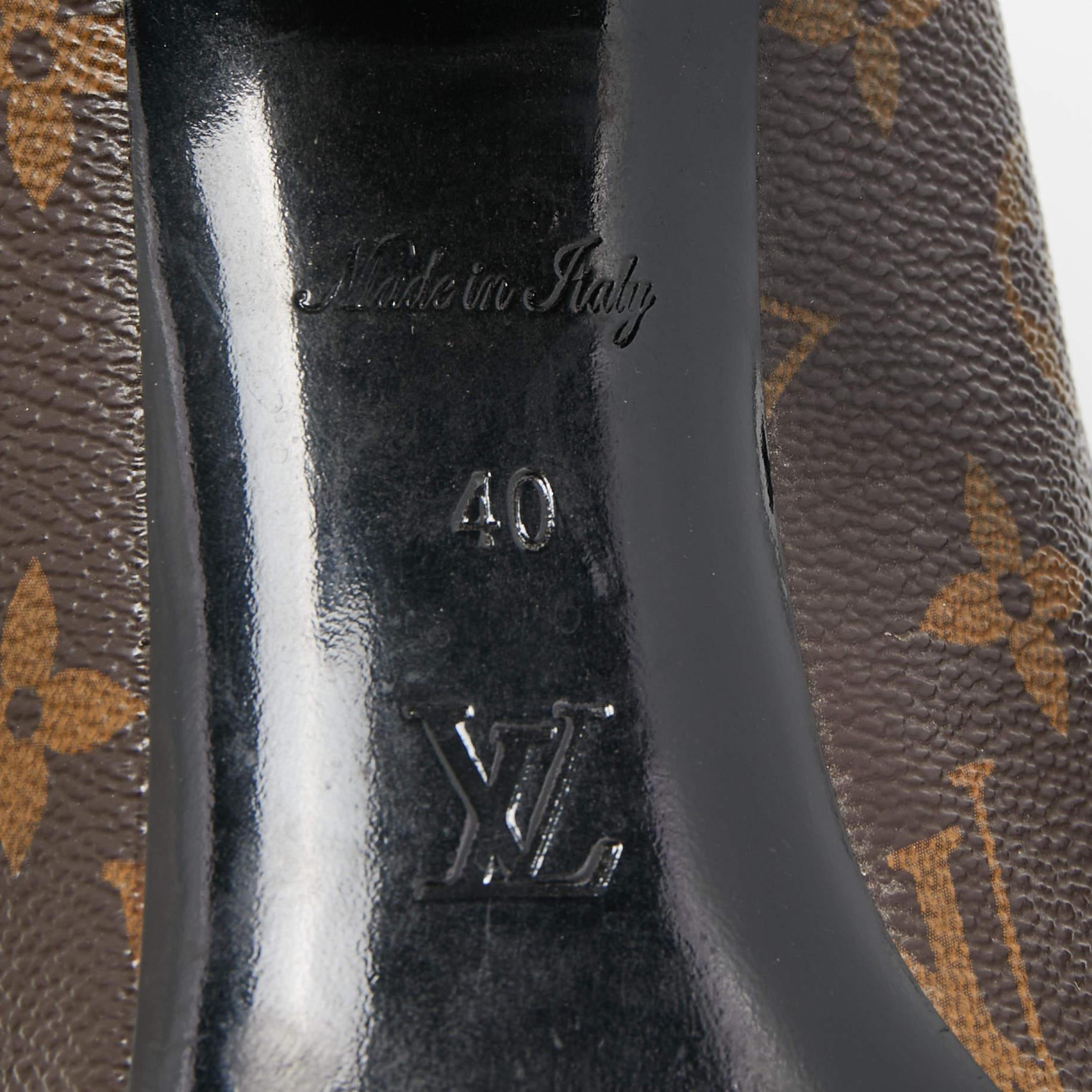 Louis Vuitton Brown Coated Canvas Madeleine Pumps Size 40 2