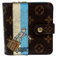 Vintage Louis Vuitton Brown Compact Zip Bellboy Groom Monogram 872483 Wallet