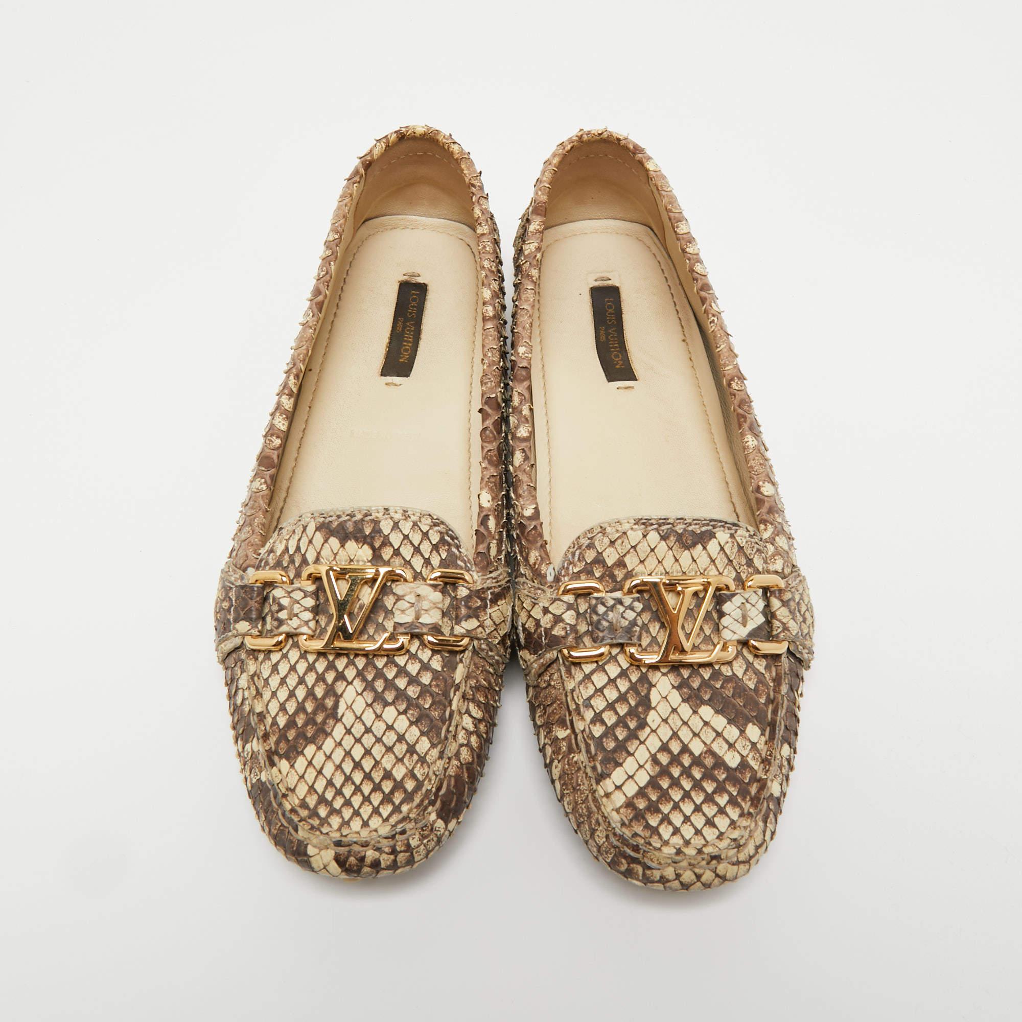 Louis vuitton python on sale loafers