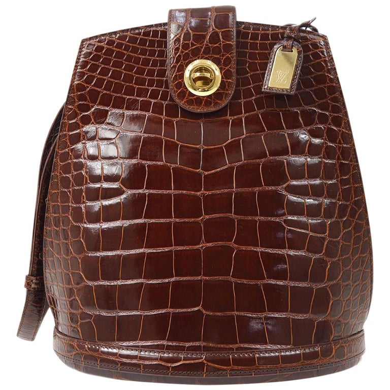 Louis Vuitton Crocodile Leather Bag - 12 For Sale on 1stDibs