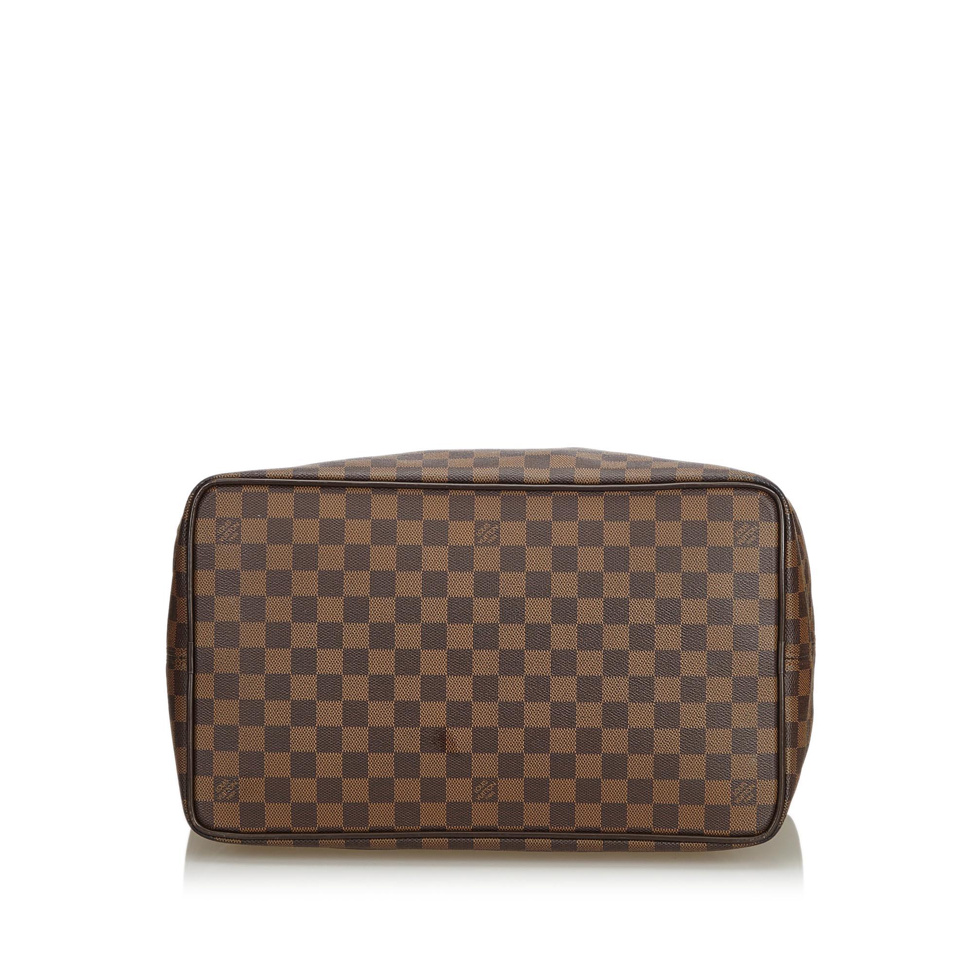 Women's Louis Vuitton Brown Damier Canvas Canvas Damier Ebene Greenwich PM France