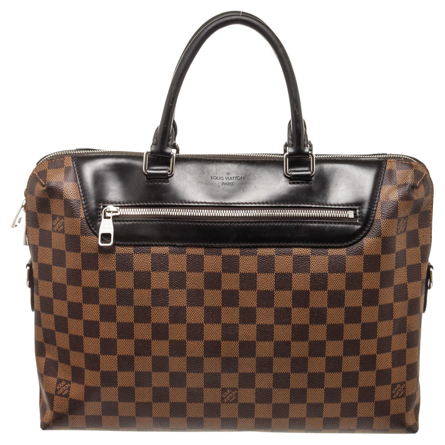 Louis Vuitton Porte Documents Jour leather bag For Sale at 1stDibs