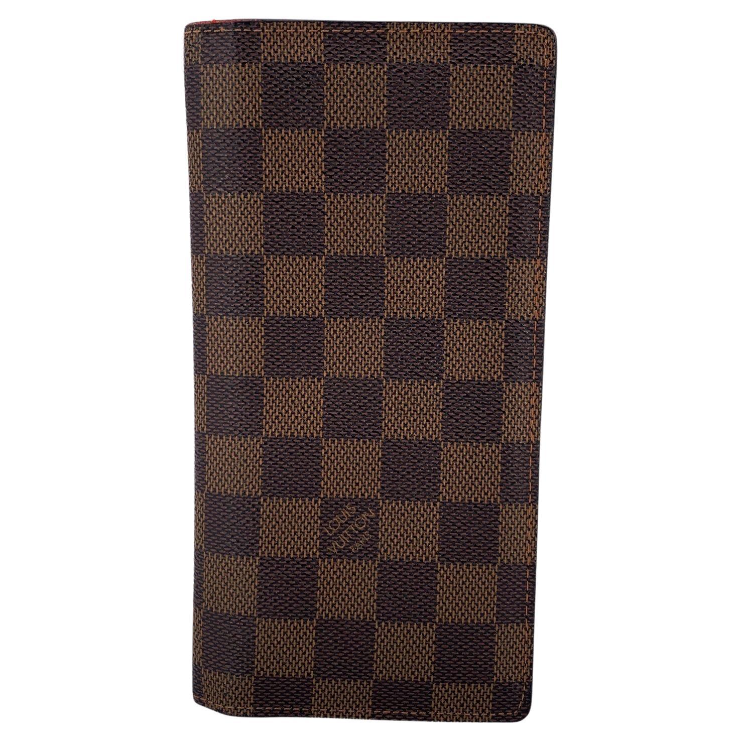 Louis Vuitton Brown Damier Canvas Long Brazza Continental Wallet