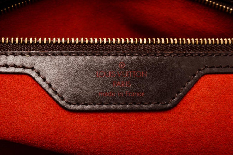Louis Vuitton Brown Damier Canvas Manosque GM Tote Bag For Sale 1