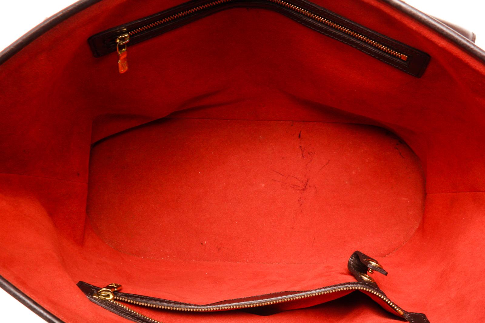 Women's Louis Vuitton Brown Damier Canvas Manosque GM Tote Bag
