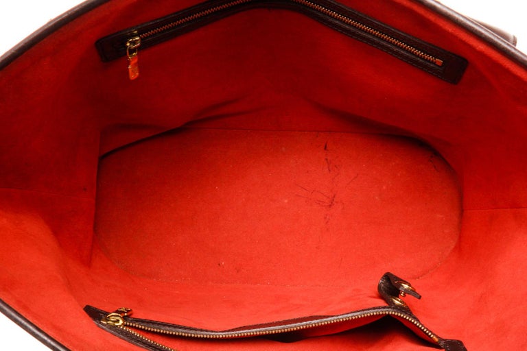 Louis Vuitton Brown Damier Canvas Manosque GM Tote Bag For Sale 3