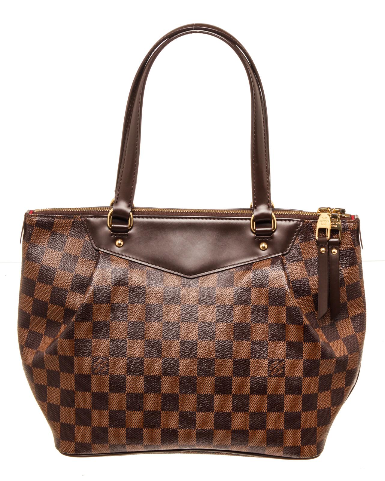 Louis Vuitton Brown Damier Canvas Westminster PM Shoulder Bag In Good Condition In Irvine, CA