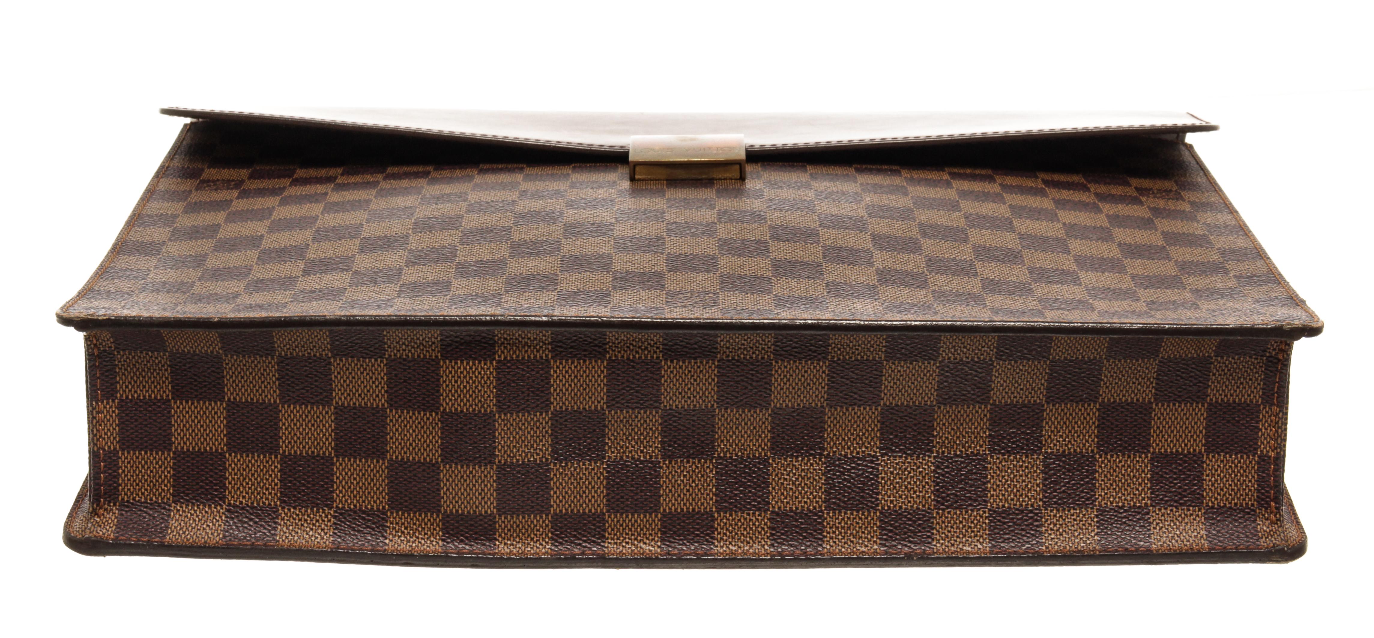 Women's Louis Vuitton Brown Damier Ebene Altona PM Briefcase For Sale