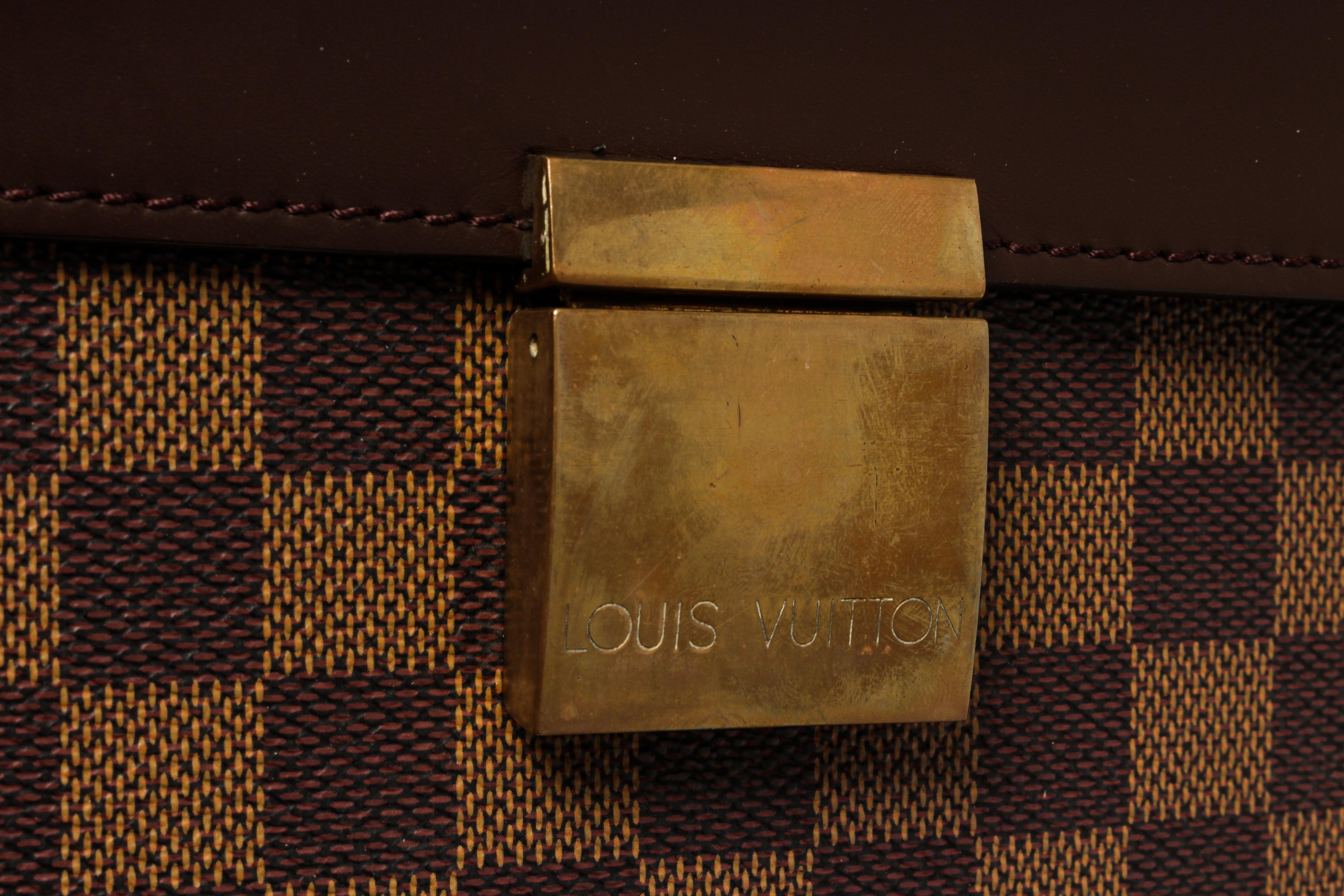 Louis Vuitton Brown Damier Ebene Altona PM Briefcase For Sale 2