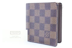 Louis Vuitton Brown Damier Ebene Bifold 16lr0307 Wallet