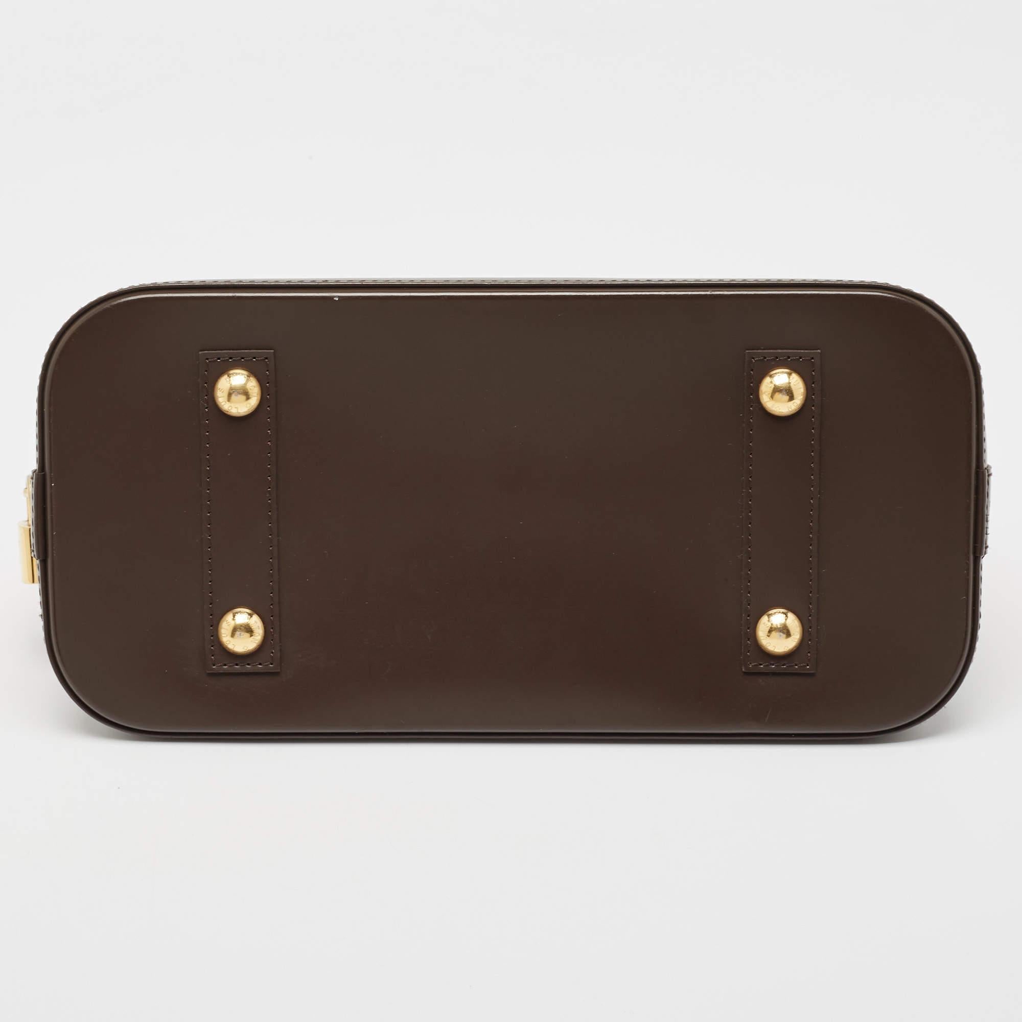 Louis Vuitton Brown Damier Ebene Canvas Alma PM Handbag 1