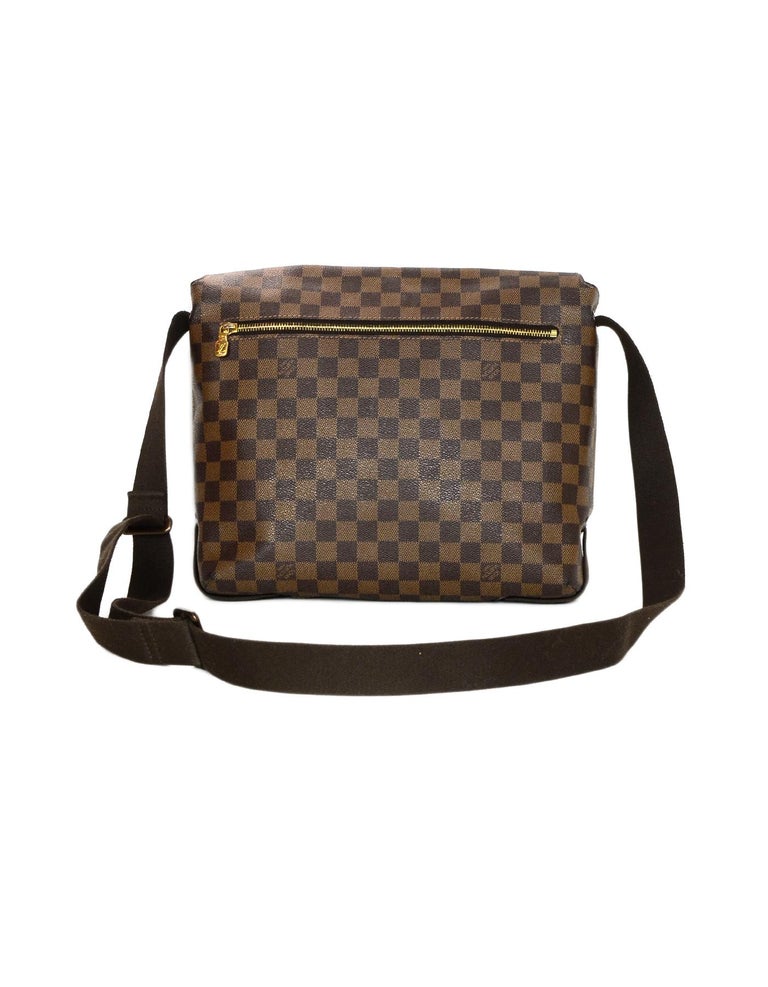 Louis Vuitton Brown Damier Ebene Canvas Brooklyn MM Messenger/Crossbody Bag For Sale at 1stdibs