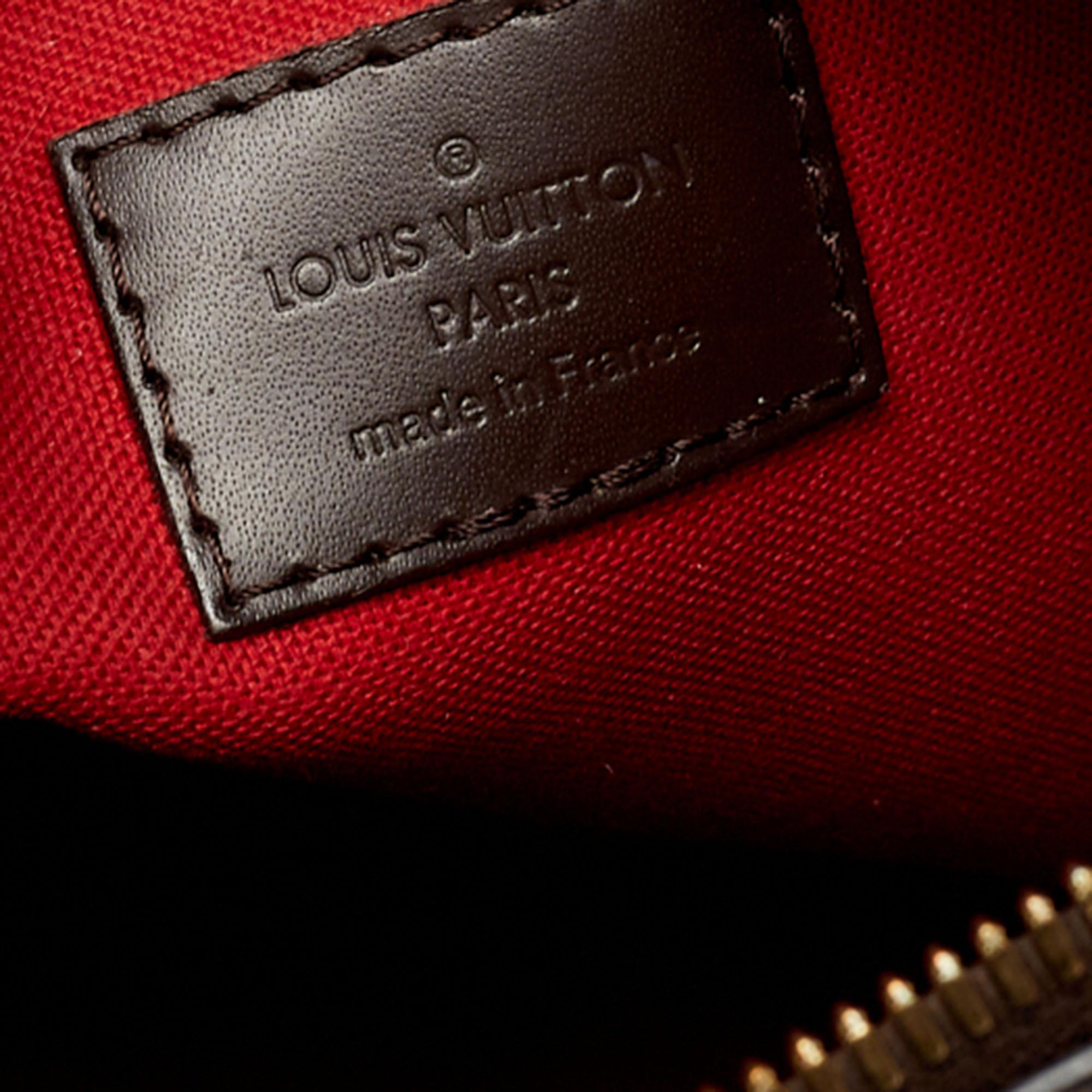 Louis Vuitton Brown Damier Ebene Canvas Duomo Bag In Good Condition In Dubai, Al Qouz 2