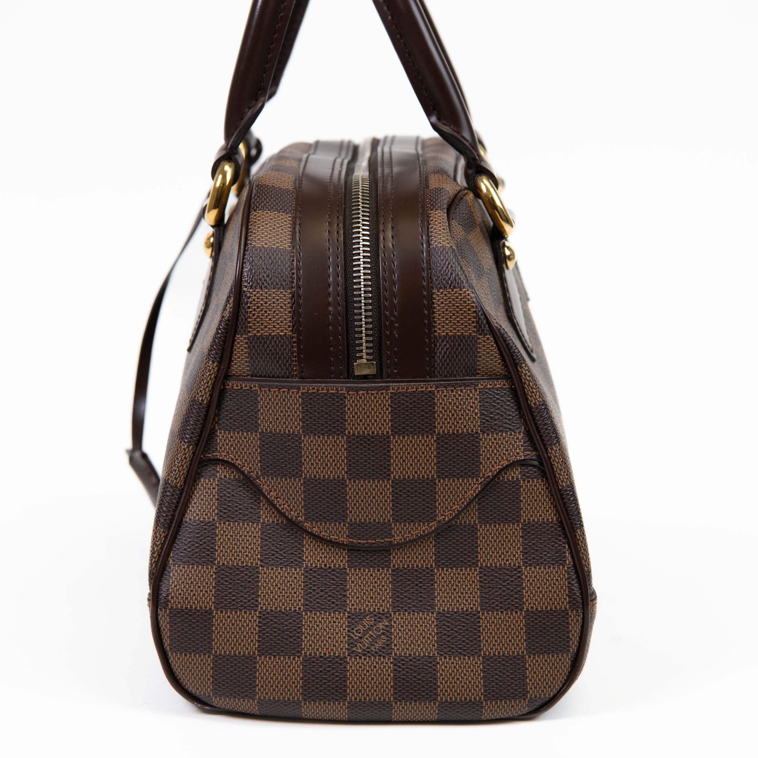 Women's or Men's Louis Vuitton Brown Damier Ebene Canvas Duomo Tote Bag