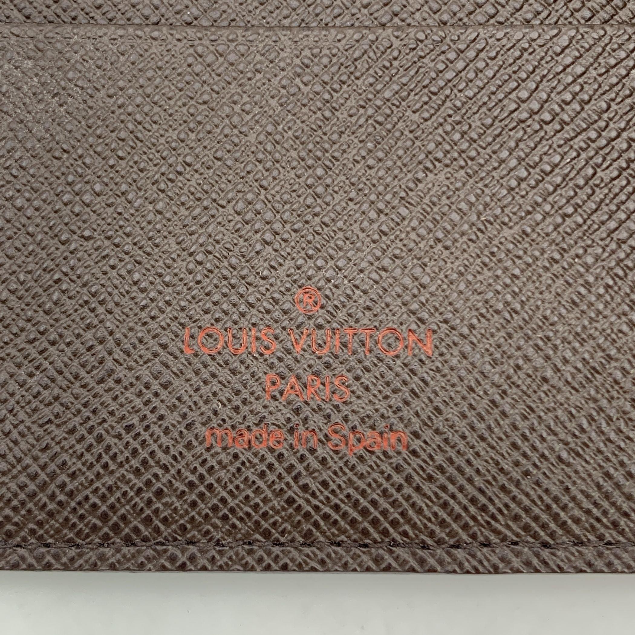 Louis Vuitton Brown Damier Ebene Canvas Passport Holder 1