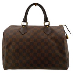 Louis Vuitton Brown Damier Ebene Canvas Speedy 30 Handbag