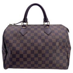 Louis Vuitton Brown Damier Ebene Canvas Speedy 30 Handbag