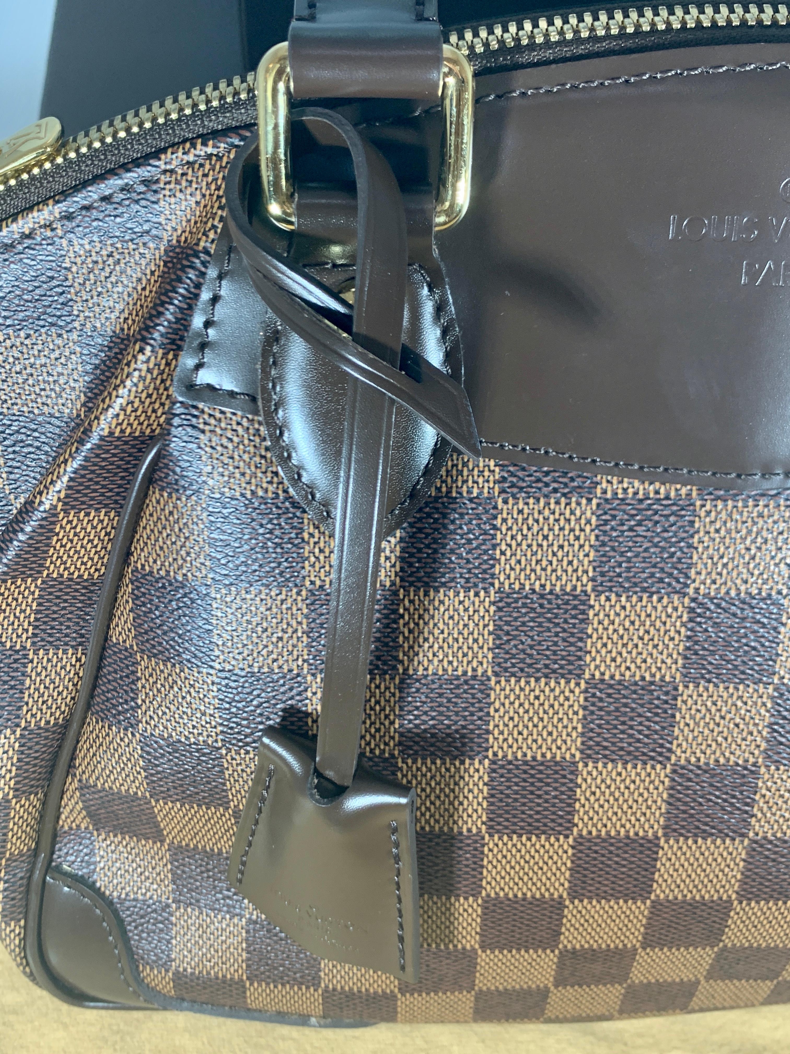 Louis Vuitton Brown Damier  Ebene Canvas Verona PM Handbag / Shoulder Bag New 4