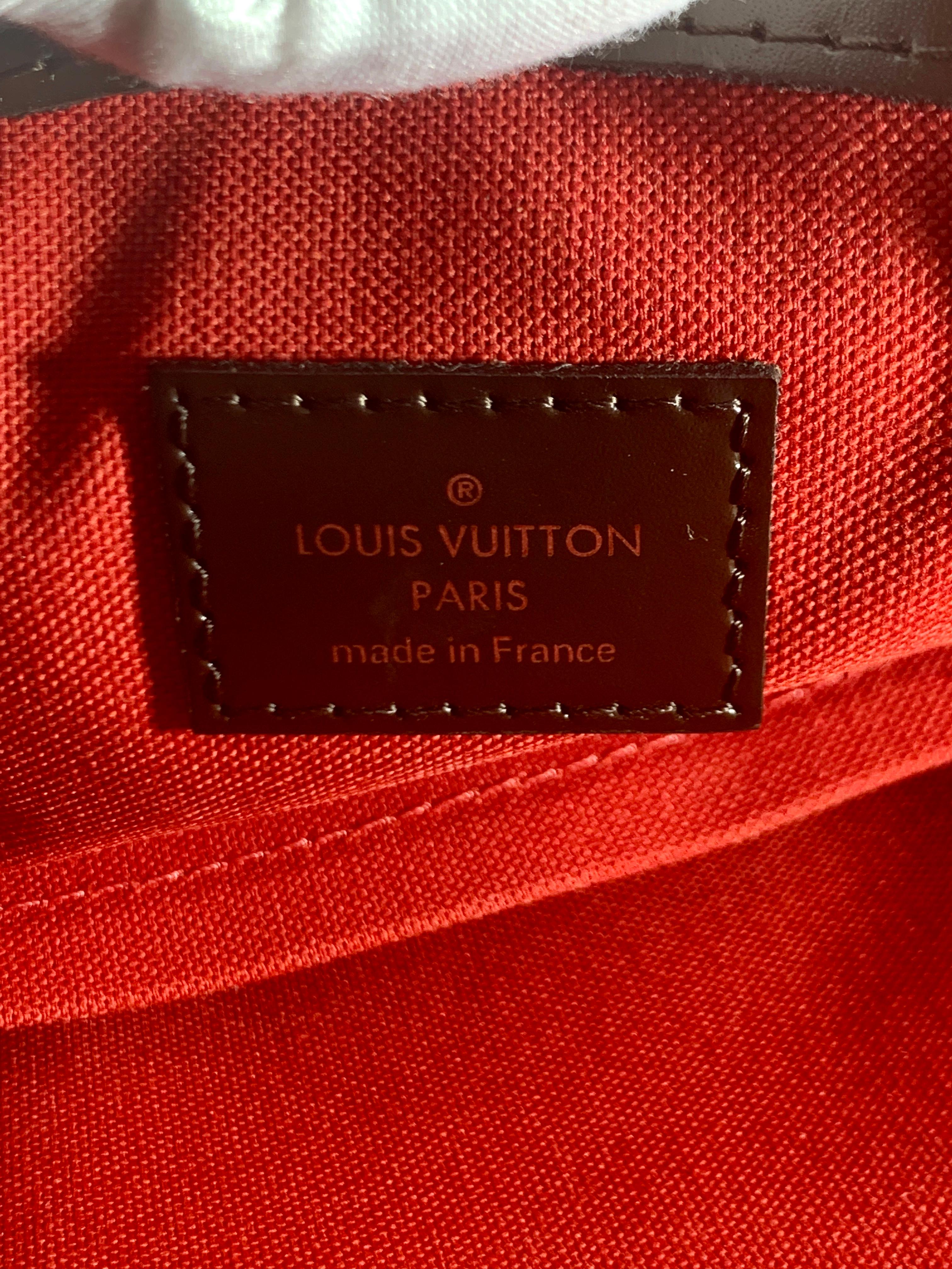 Louis Vuitton Brown Damier  Ebene Canvas Verona PM Handbag / Shoulder Bag New 10