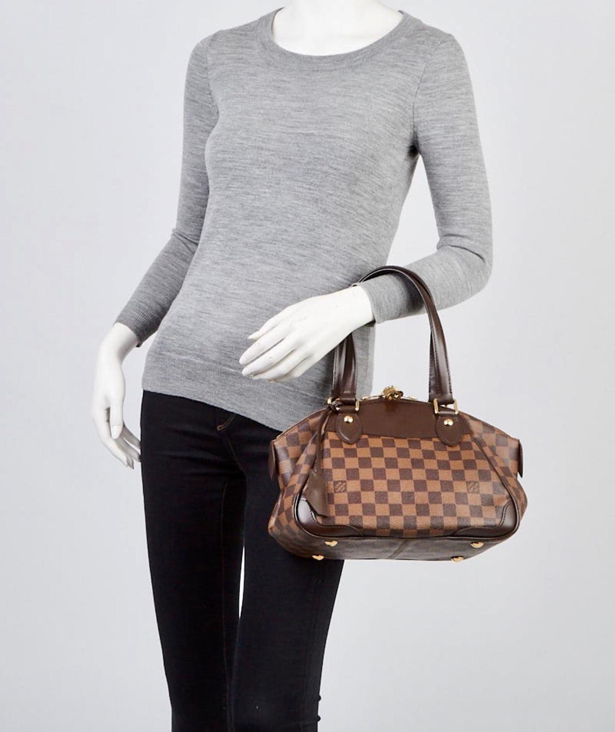 Louis Vuitton Brown Damier  Ebene Canvas Verona PM Handbag / Shoulder Bag New 12