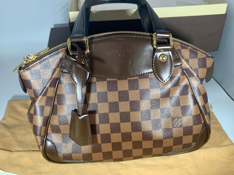 Shop for Louis Vuitton Damier Ebene Canvas Leather Verona PM Bag
