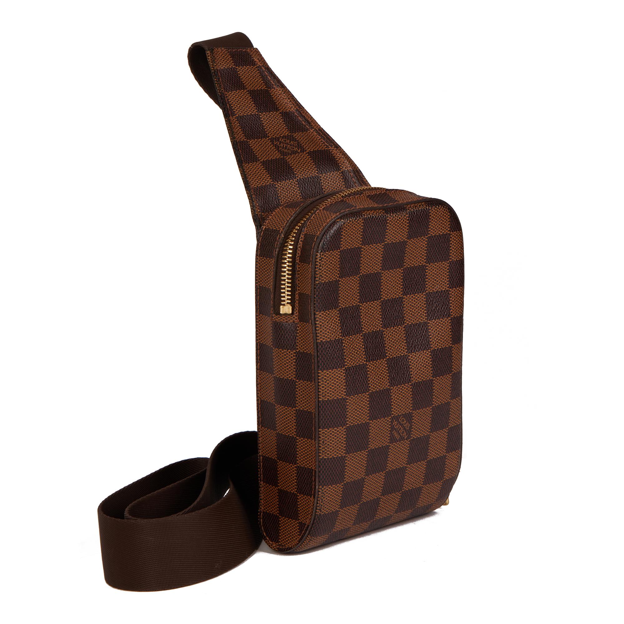 LOUIS VUITTON
Brown Damier Ebene Coated Canvas Geronimos

Xupes Reference: HB4356
Serial Number: CA 4104
Age (Circa): 2014
Accompanied By: Louis Vuitton Invoice & Receipt
Authenticity Details: Date Stamp (Made in Spain)
Gender: Unisex
Type: