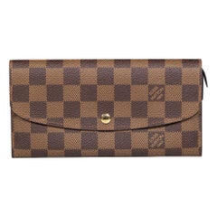 Louis Vuitton Brown Damier Ebene Emilie Wallet