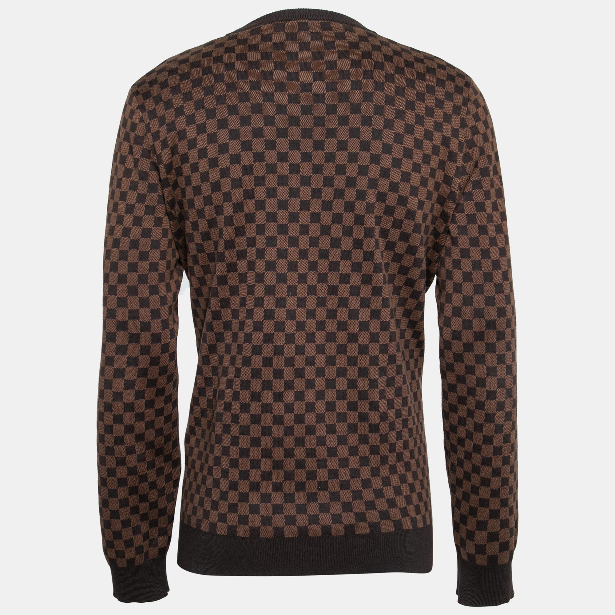 Sweatshirt Louis Vuitton Brown size L International in Cotton