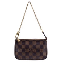 Louis Vuitton Brown Damier Ebene Mini Pochette Accessoires Pouch Bag