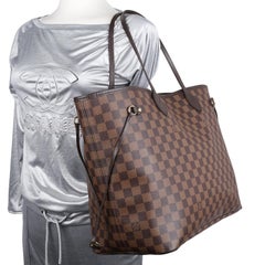 Louis Vuitton Brown Damier Ebene Neverfull GM Tote