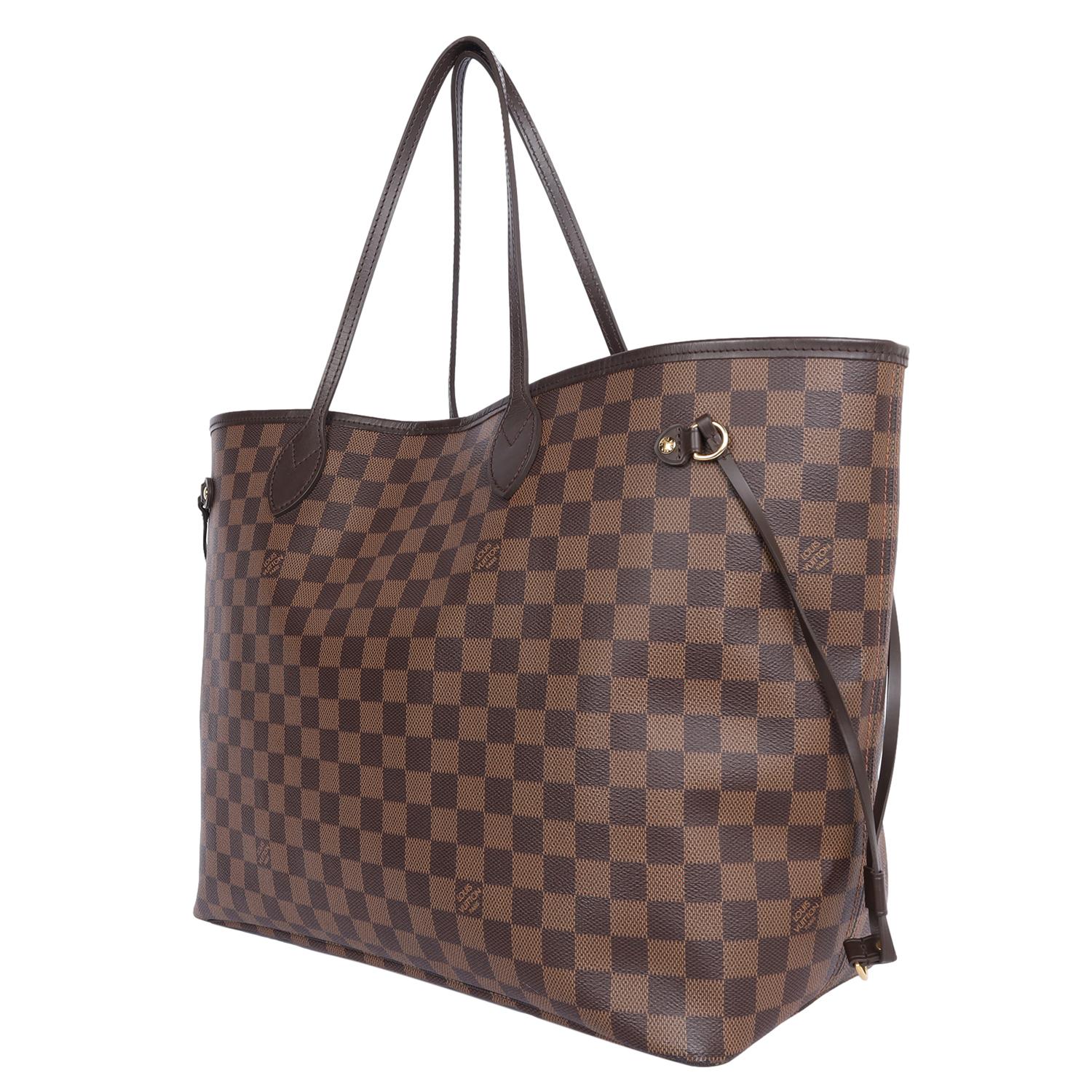 Women's Louis Vuitton Brown Damier Ebene Neverfull GM Tote