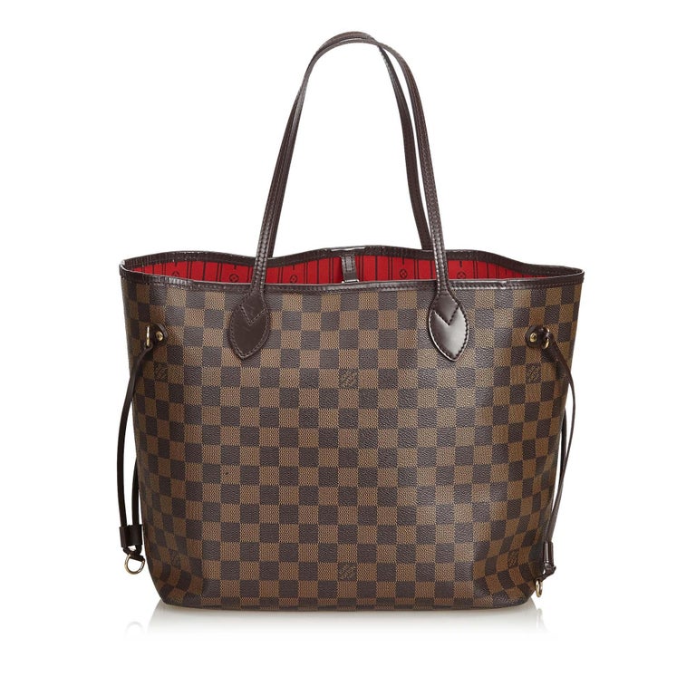 Louis Vuitton Brown Damier Ebene Neverfull MM For Sale at 1stdibs