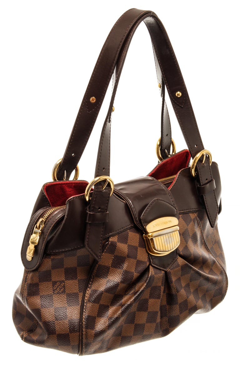 Louis Vuitton Brown Damier Ebene Sistina GM Shoulder Bag at 1stDibs