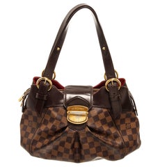 Louis Vuitton Brown Damier Ebene Sistina GM Shoulder Bag