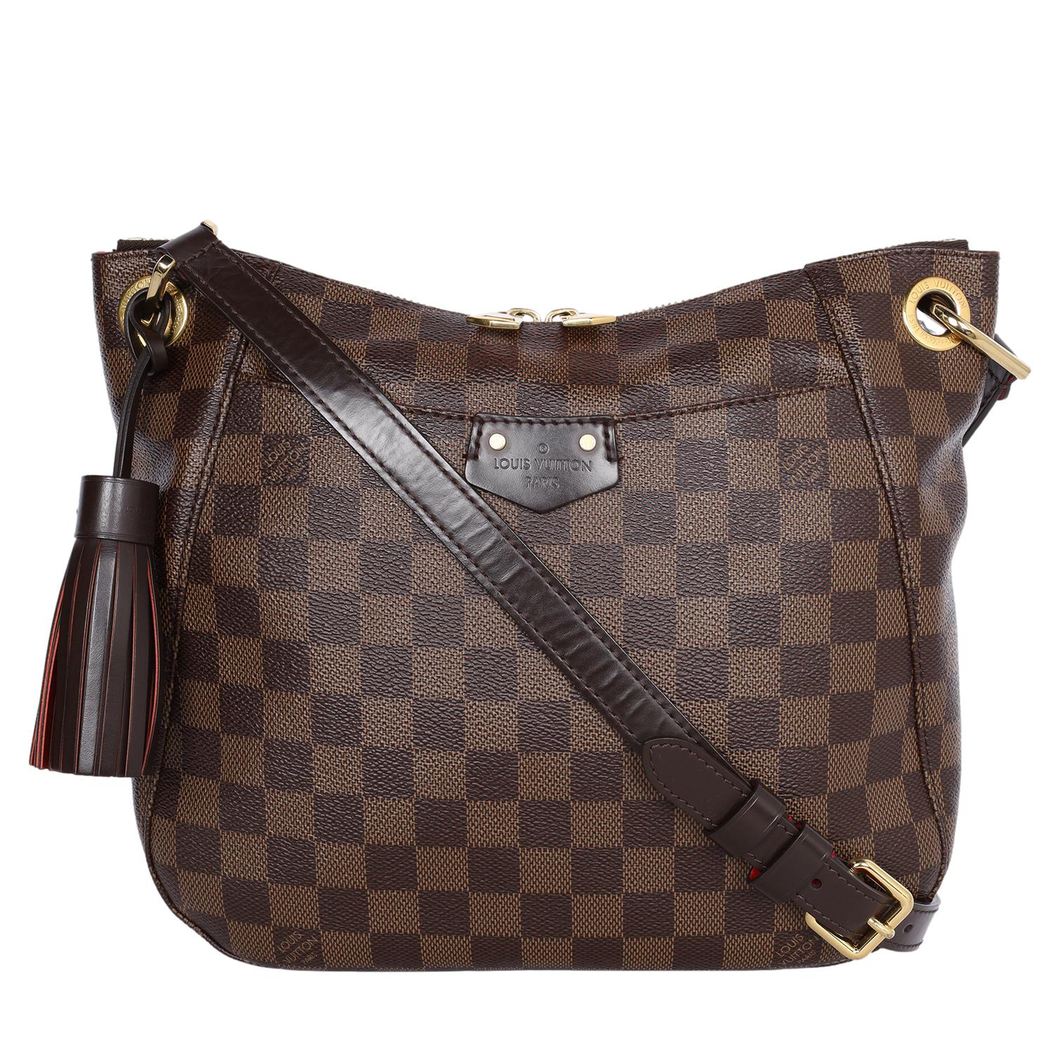 Louis vuitton Brown Damier Ebene South Bank Besace Crossbody Bag   In Good Condition In Salt Lake Cty, UT