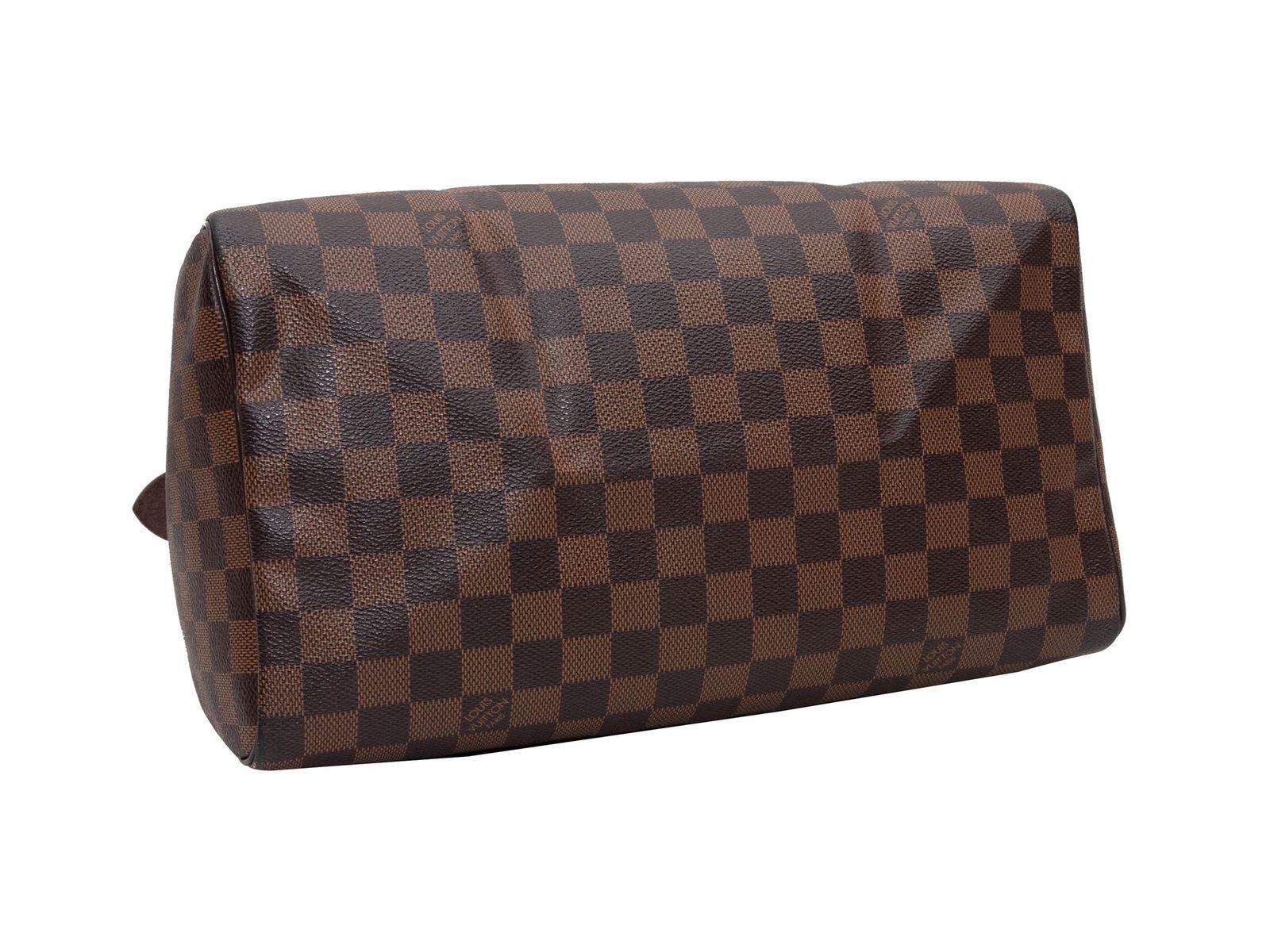 Louis Vuitton Brown Damier Ebene Speedy 30 2011 Handbag In Good Condition In New York, NY