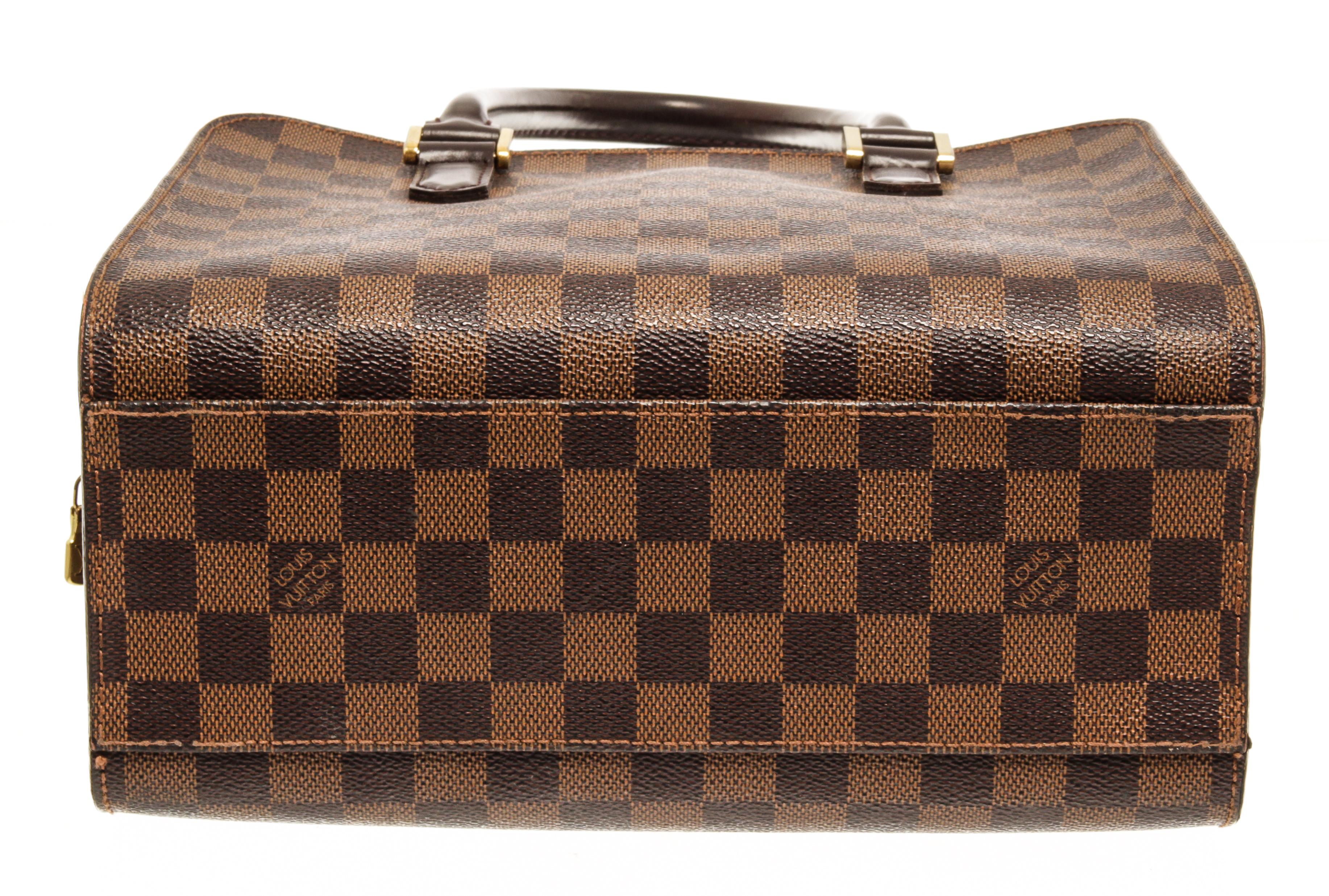 Women's Louis Vuitton Brown Damier Ebene Triana Handbag