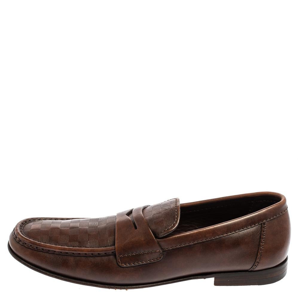 lv brown loafers