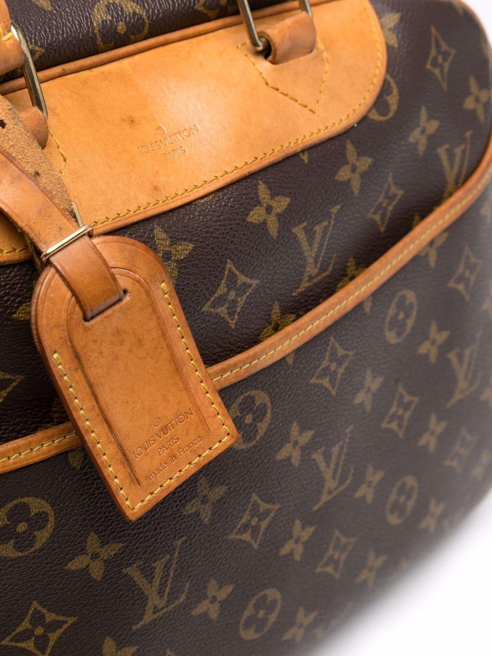 Louis Vuitton Brown Deauville Monogram Bag In Good Condition For Sale In Paris, FR