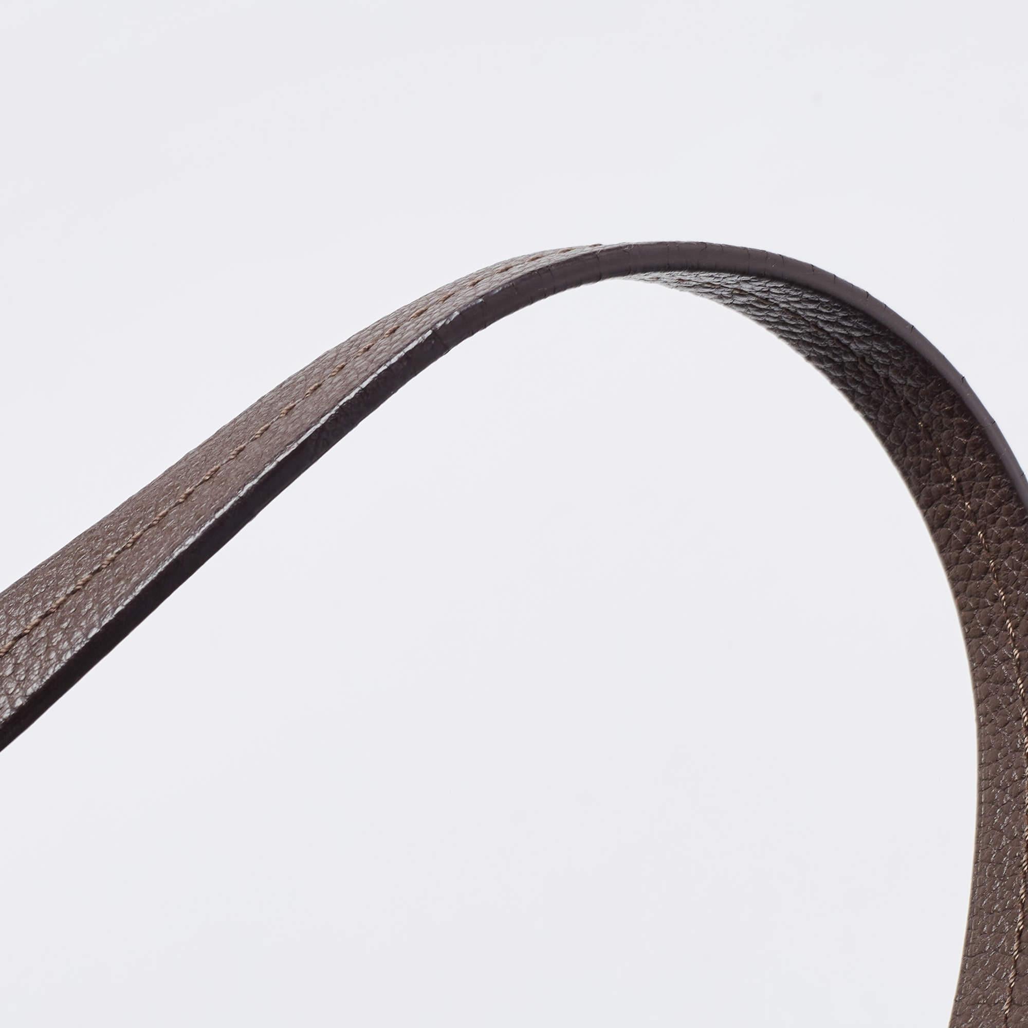 Louis Vuitton Brown Earth Monogram Empreinte Leather Lumineuse PM Bag en vente 10