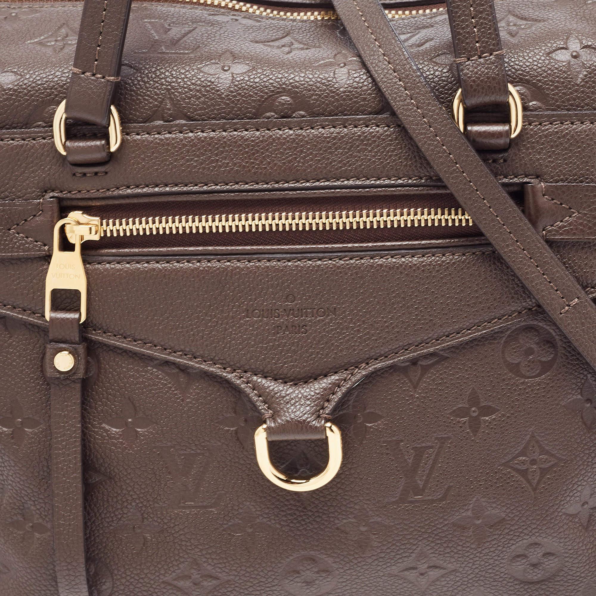 Louis Vuitton Brown Earth Monogram Empreinte Leather Lumineuse PM Bag 1
