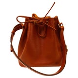 Louis Vuitton, Bags, Authentic Louis Vuitton Black Epi Leather Neo Drawstring  Bucket Bag