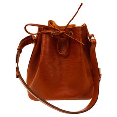 Louis Vuitton Brown Epi Bucket Drawstring Bag 