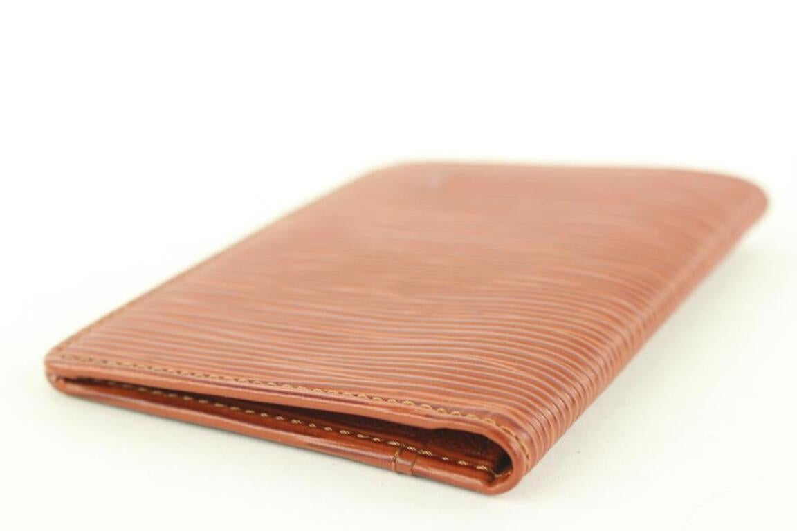 Louis Vuitton Brown Epi Card Holder Porte Cartes Wallet Case 91lvs427 3