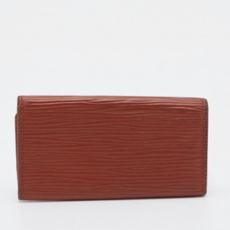 Louis Vuitton Brown Epi Leather 4 Key Holder For Sale 6