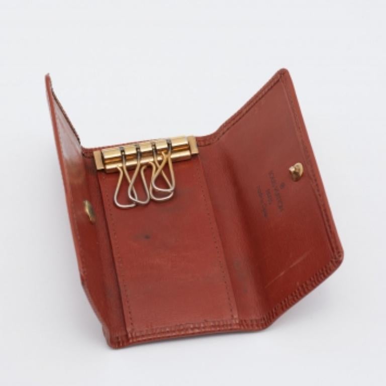 Louis Vuitton Brown Epi Leather 4 Key Holder For Sale 1